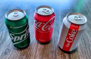 Can of Sprite, Coke, or Diet Coke